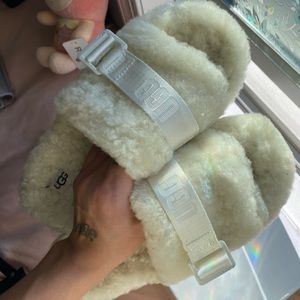 UGG Fur platform Slides